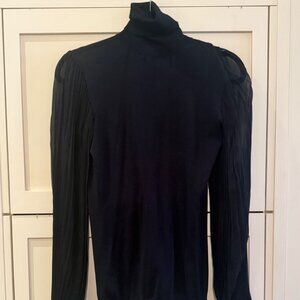 Emilio Pucci Navy Blue Wool and Silk Sweater